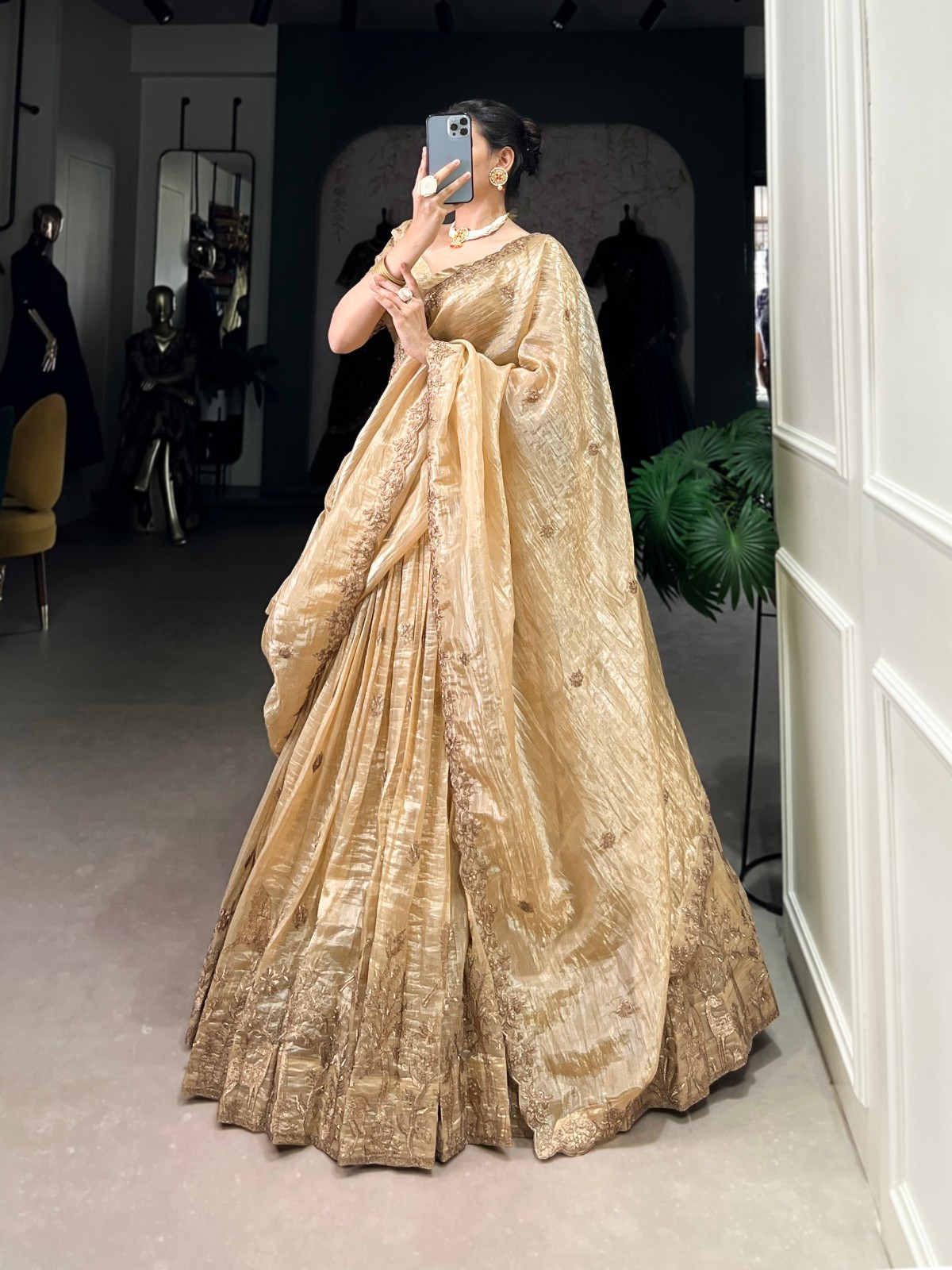 Designer Silk Stitched Lehenga For Women Readymade Lengha Choli Wedding Lehenga