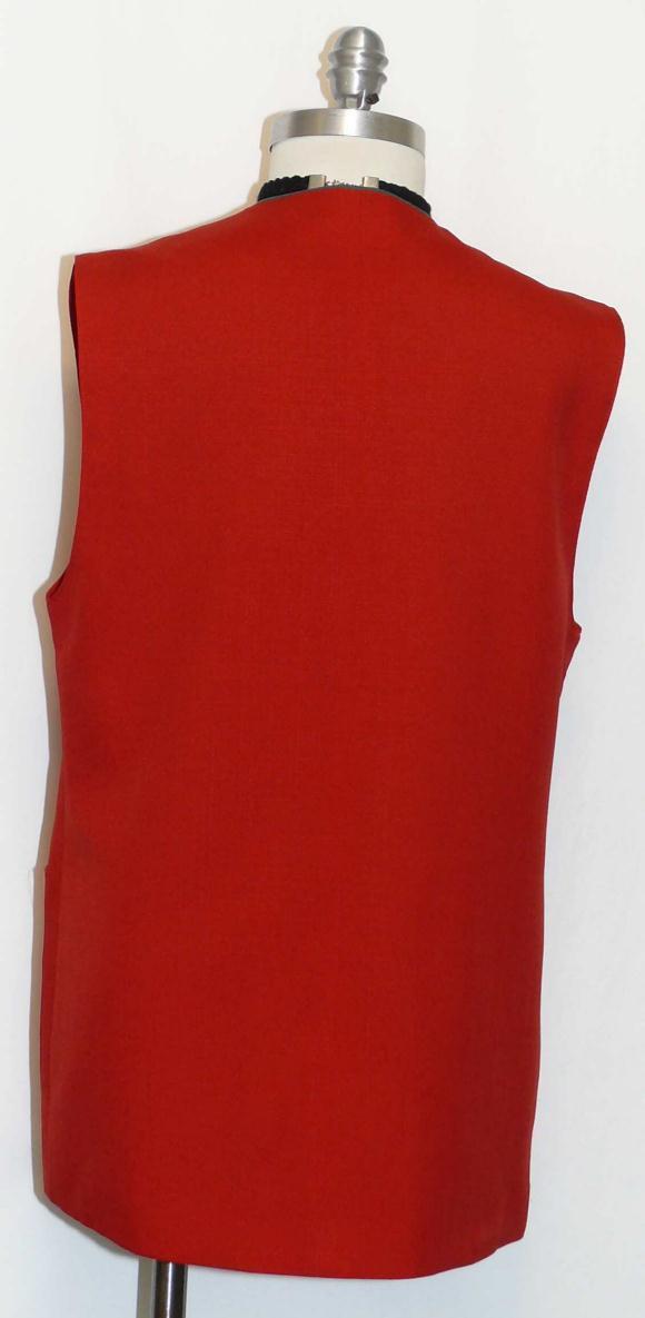 RED Long Jacket VEST SUMMER SPRING German Women Dress Skirt 38 10 M