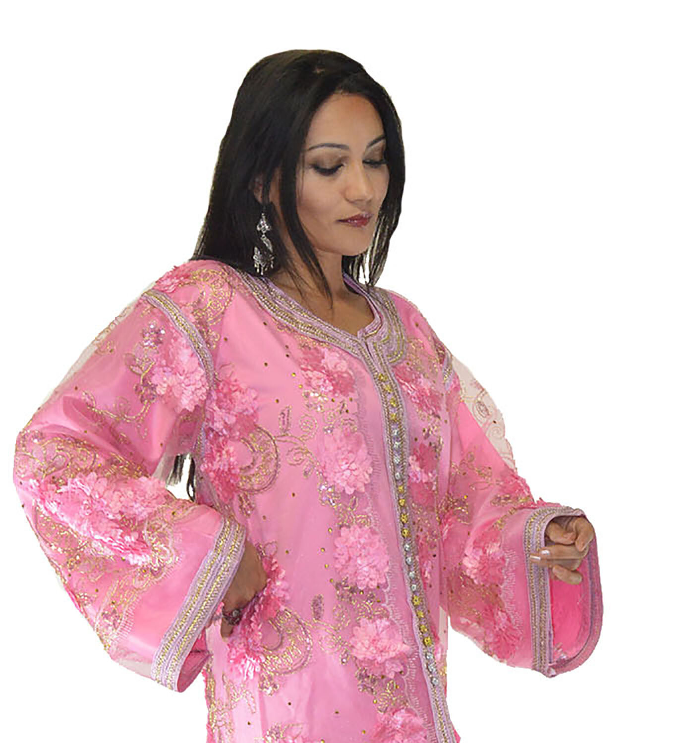Moroccan Wedding Gown Caftan Kaftan Long Dress Abaya Tackchita Middle East