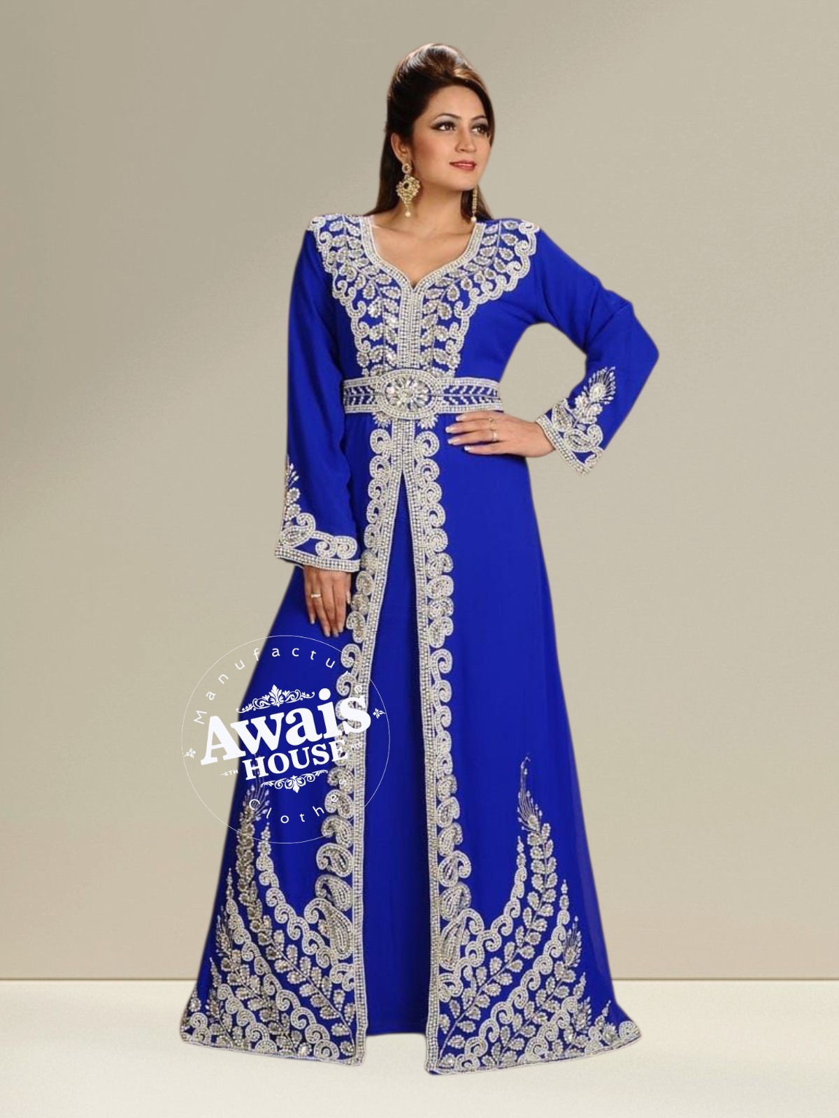 Dubai Kaftan Abaya Jalabiya Abaya Farasha lONG Embroidery islamic clothing