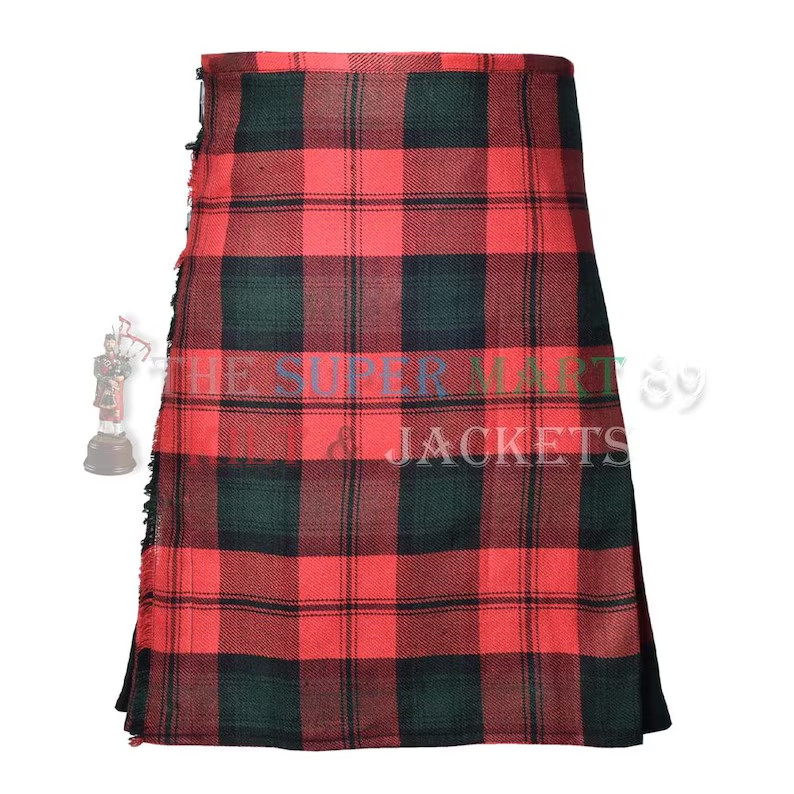 Kerr Tartan Kilt Traditional Men 8 Yard Kilt in 16oz 100rylic Wool