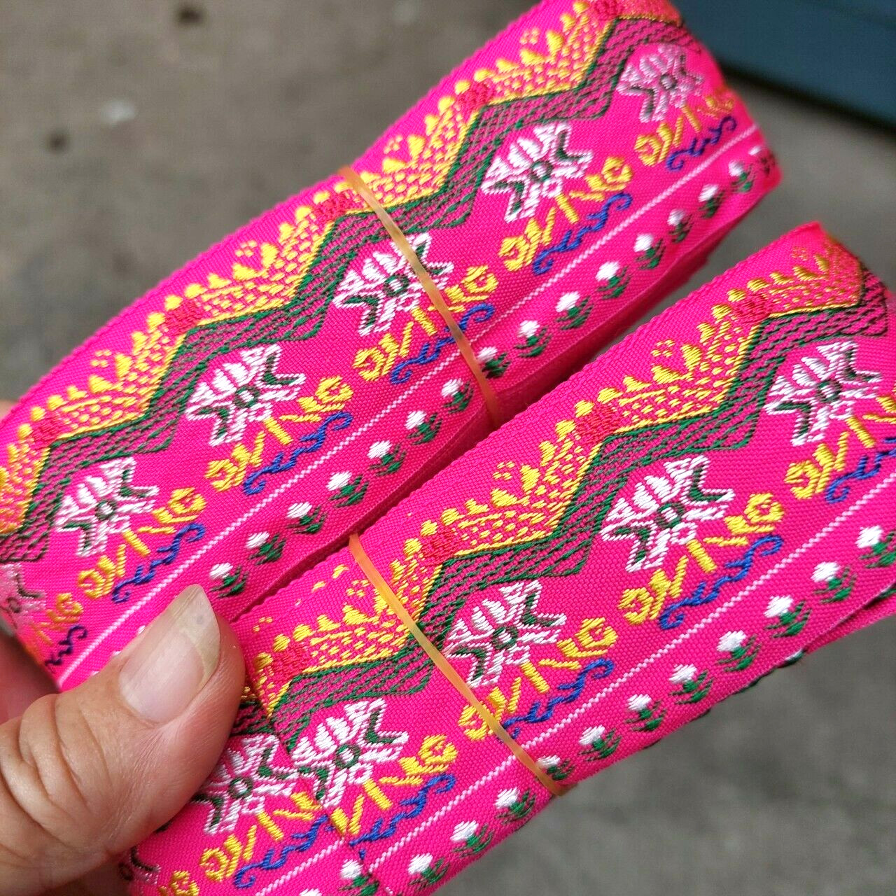 x10 Cloth Tape Embroidered Fabric Ribbon Decorating Shirt Bag Handicraft Tribal