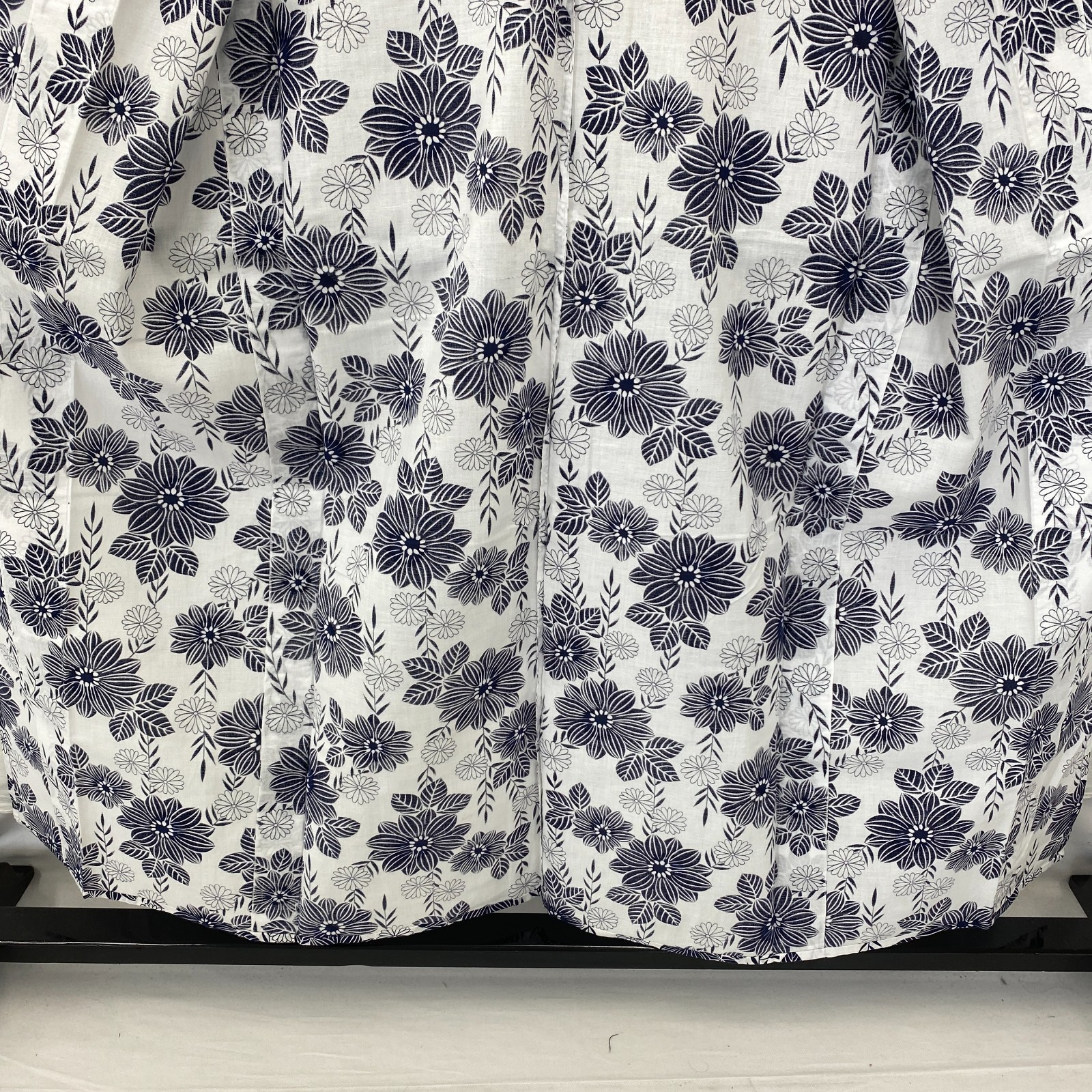 Japanese Vintage Kimono Yukata Cotton White No Lining Traditional Length 59 in