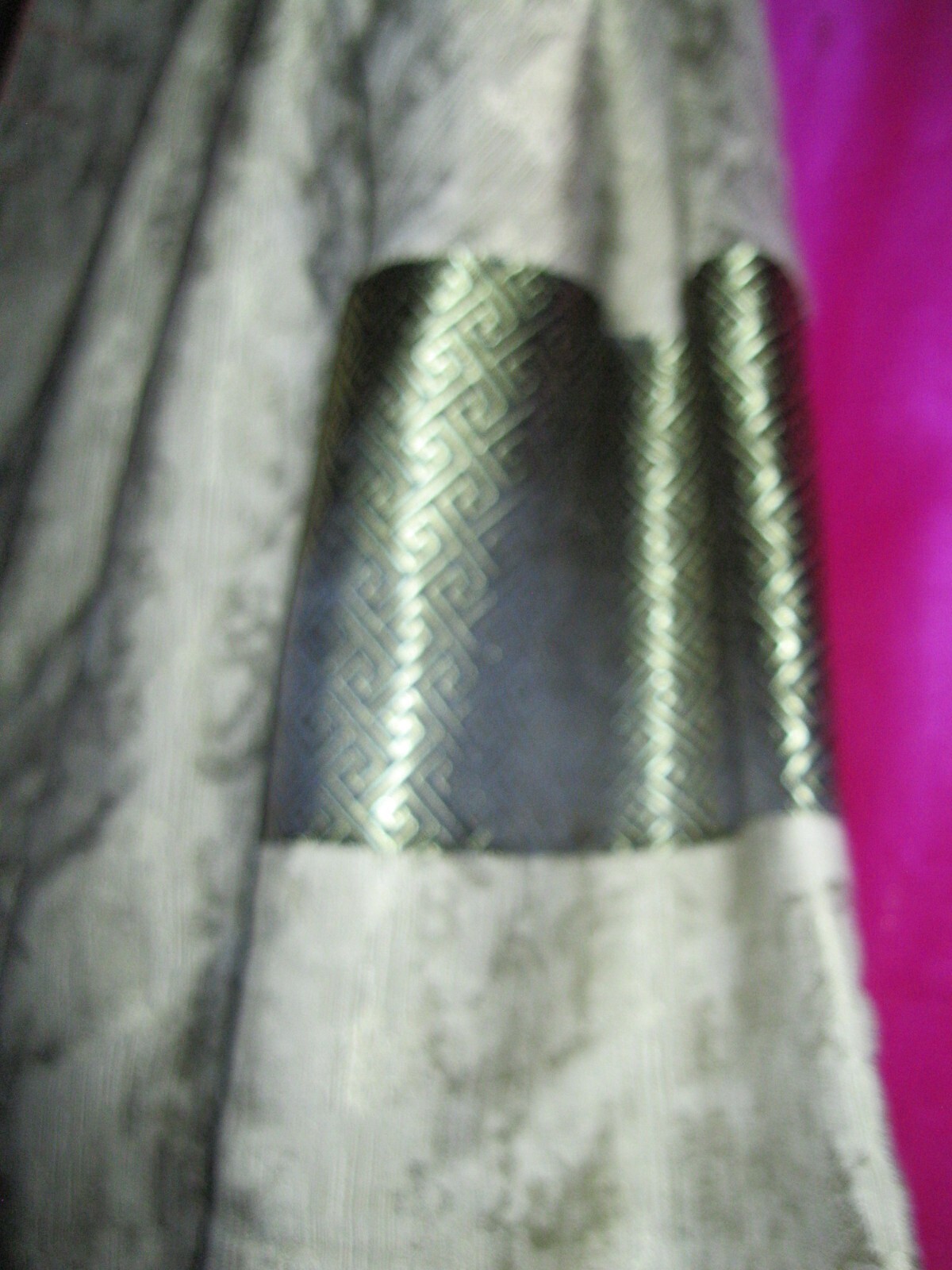 SILVER DRAGON LABEL, SILK/POLY JACKET SZ.XS/S, NEW GREEN/ORANGE, LINED