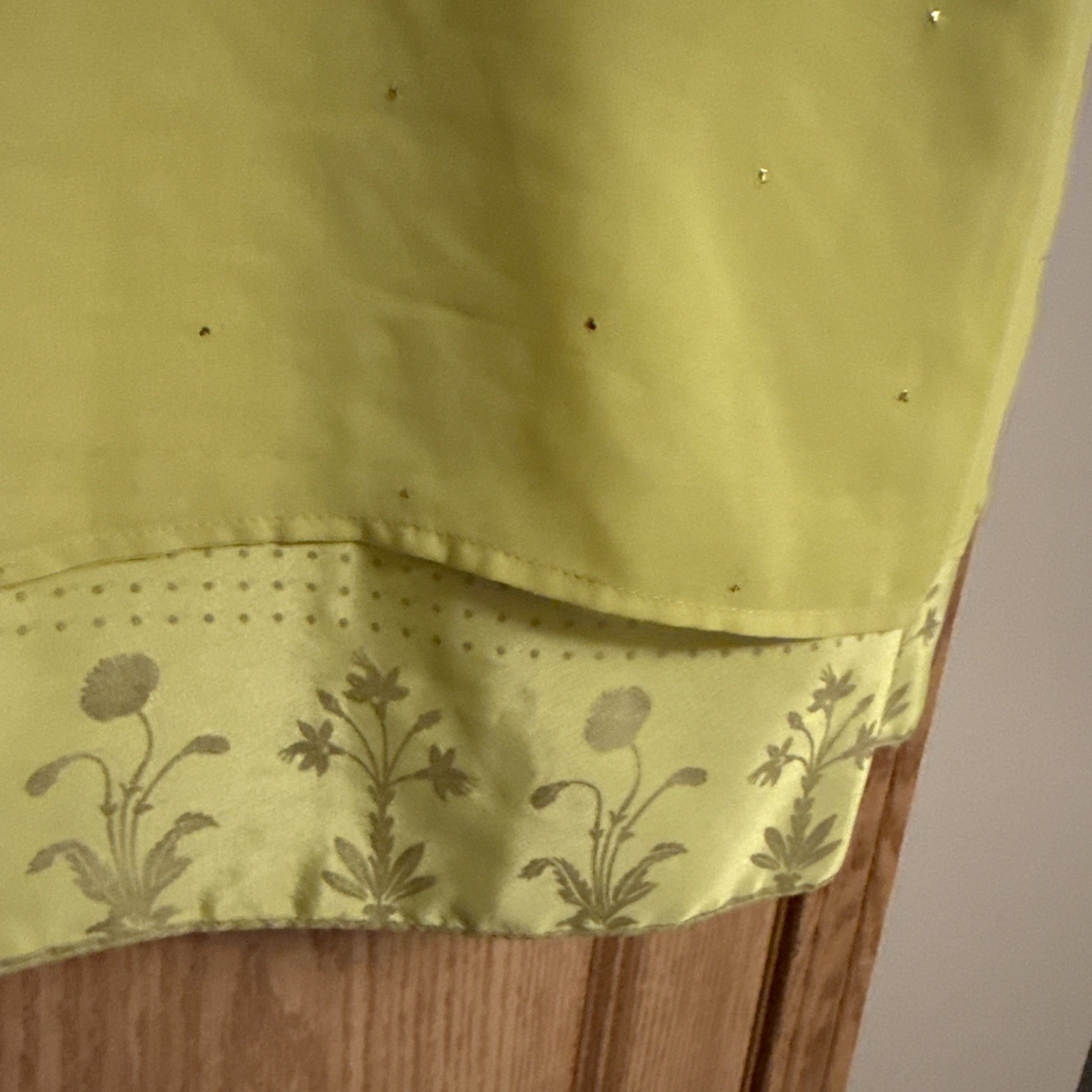 WISHFUL For Woman Kurta Dress Size 8 Yellow with Beading & Embroidery Indian