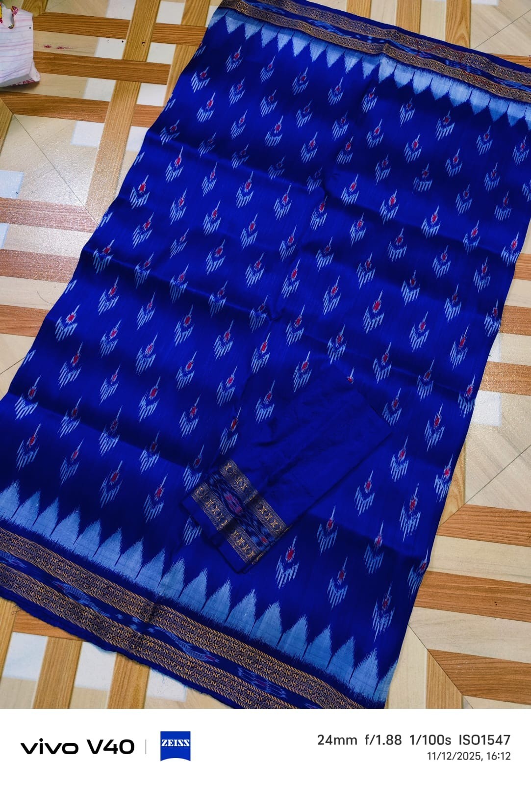 Ikat Pure 100 pure Odisha Sambalpuri Silk Saree