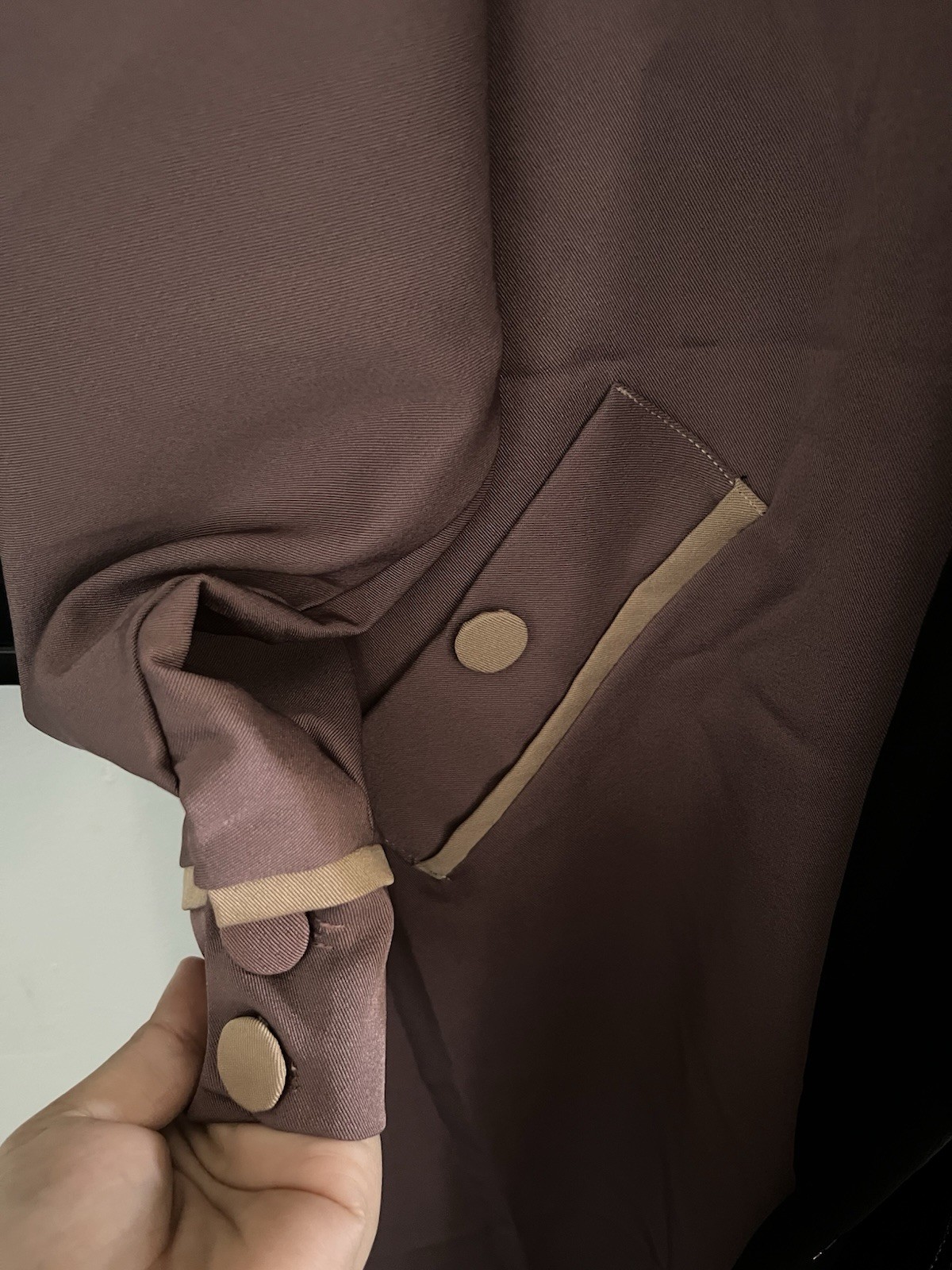 Islamic Dusty mauve Abaya Along with Matching Scarf,Dubai Outfit Set Size M .