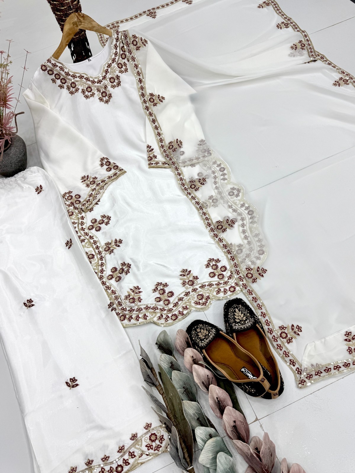 Salwar Kameez Pakistani Dress Ready made Palazzo Suits Wedding Party Bollywood L