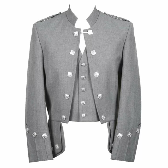 Sheriffmuir Grey Wool Pride Jacket