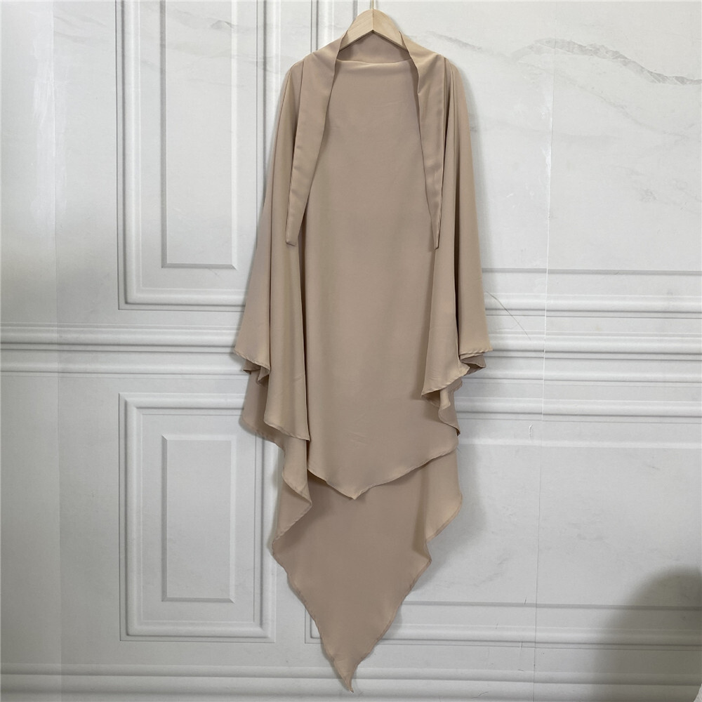 Eid Ramadan Muslim Overhead Abaya Large Hijab Khimar Scarf Islamic Jilbab Niqab