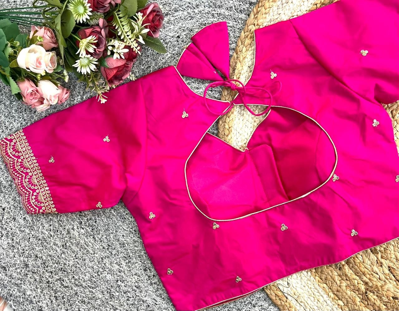 READYMADE SAREE BLOUSE DESIGNER SARI CHOLI INDIAN PARTY WEAR BOLLYWOOD DRESS TOP