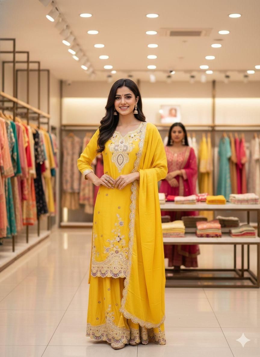Salwar Kameez Indian Pakistani Wedding Palazoo Bollywood Sharara Plazzo Suit eid