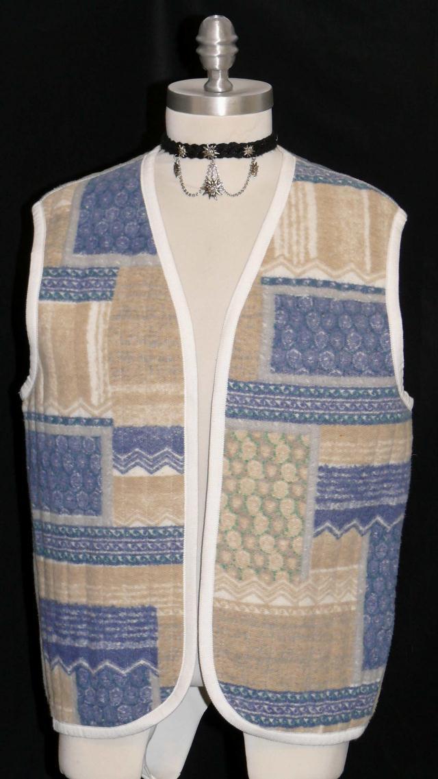 WOOL ~ BLUE BEIGE WHITE Women German WINTER Dress Pants Suit Jacket VEST 8 10 M