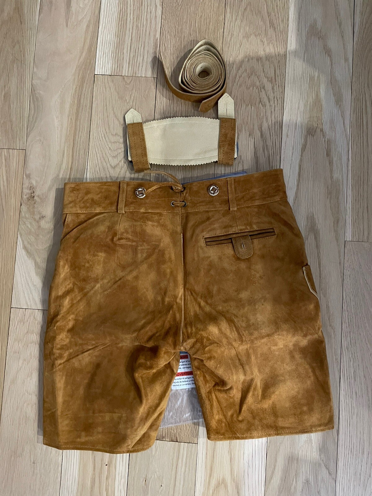 Bavaria Trachten Leather Lederhosen for Oktoberfest- 32 – Worn Once