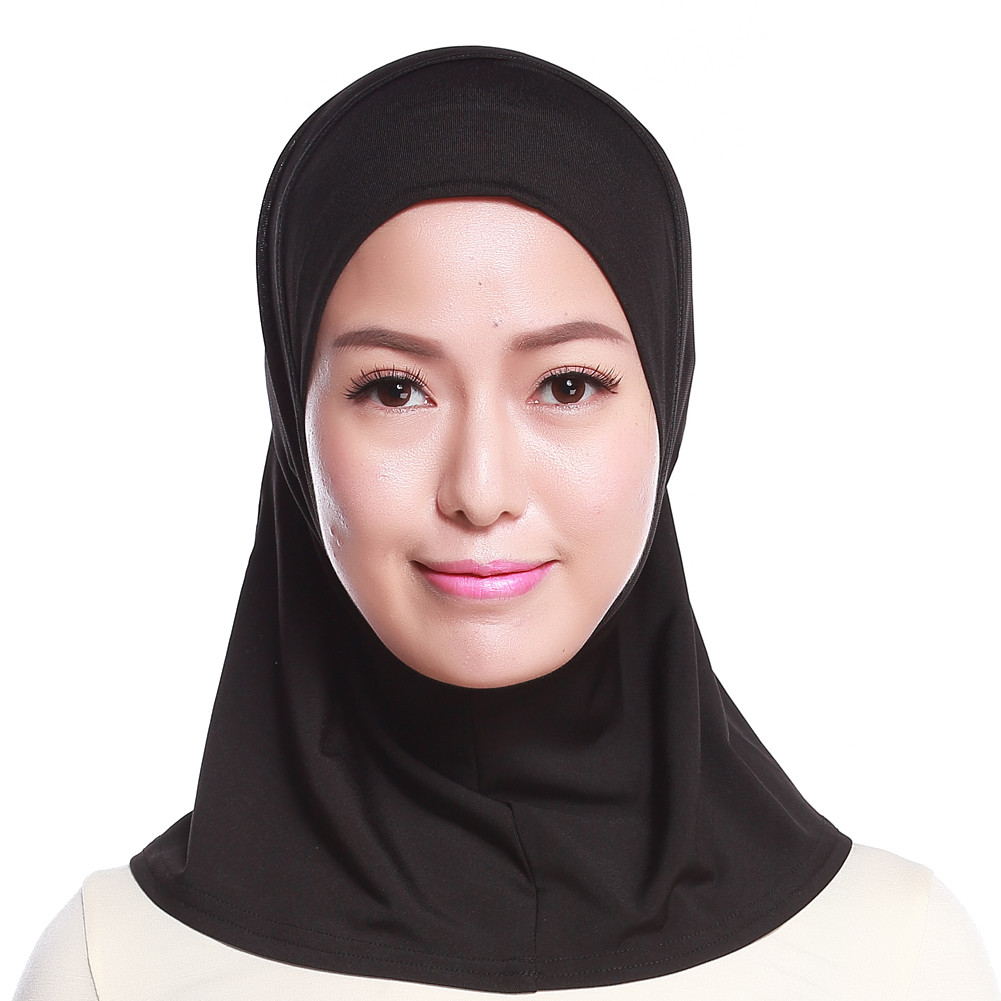 Islamic Amira Hijab Solid Color Bonnet Muslim Women Instant Turban Underscarf