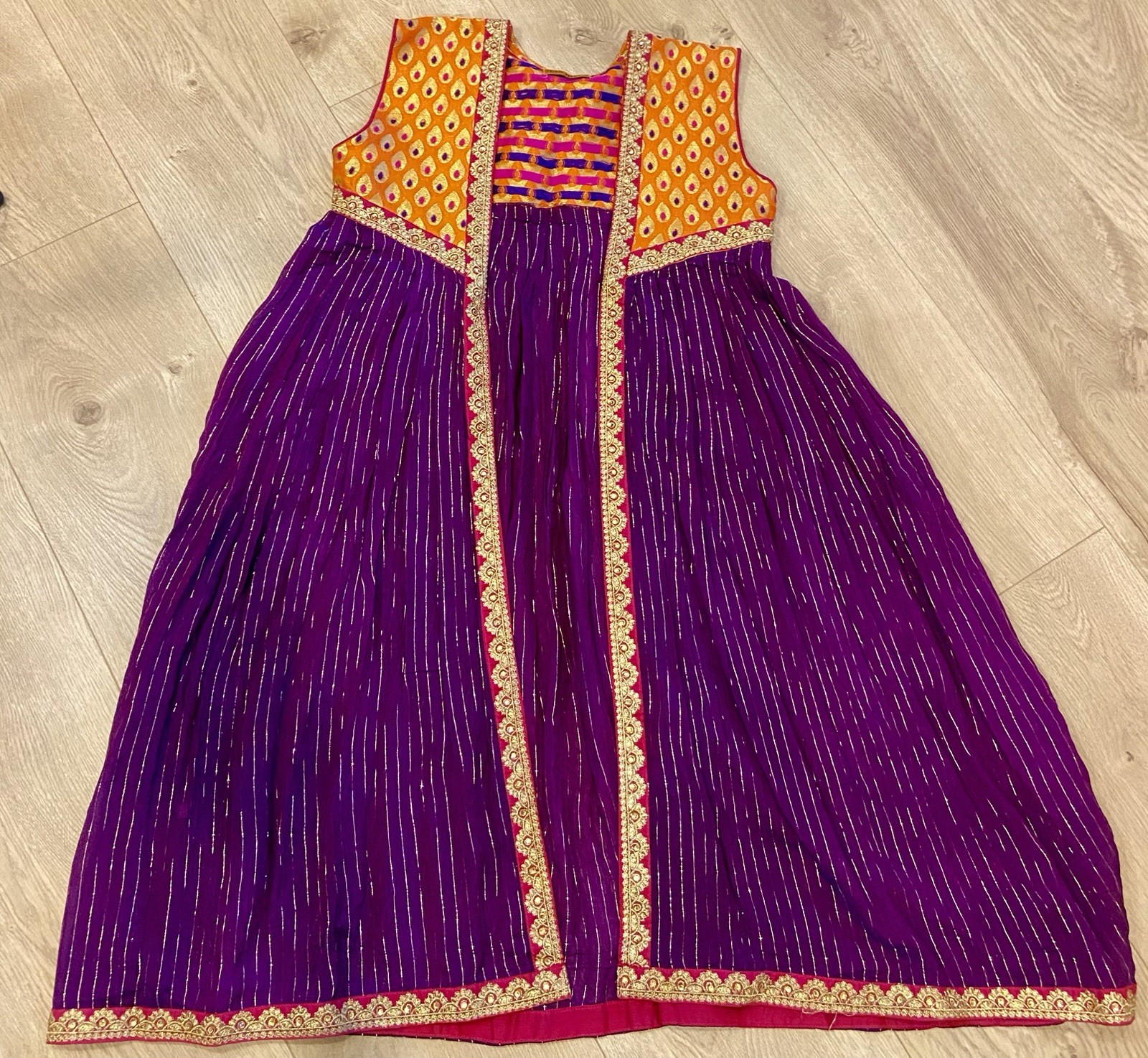 Shalwar Kameez 4pc Girls Party Wear Señorita Size 10-12 Perfect Mehndi Mayon