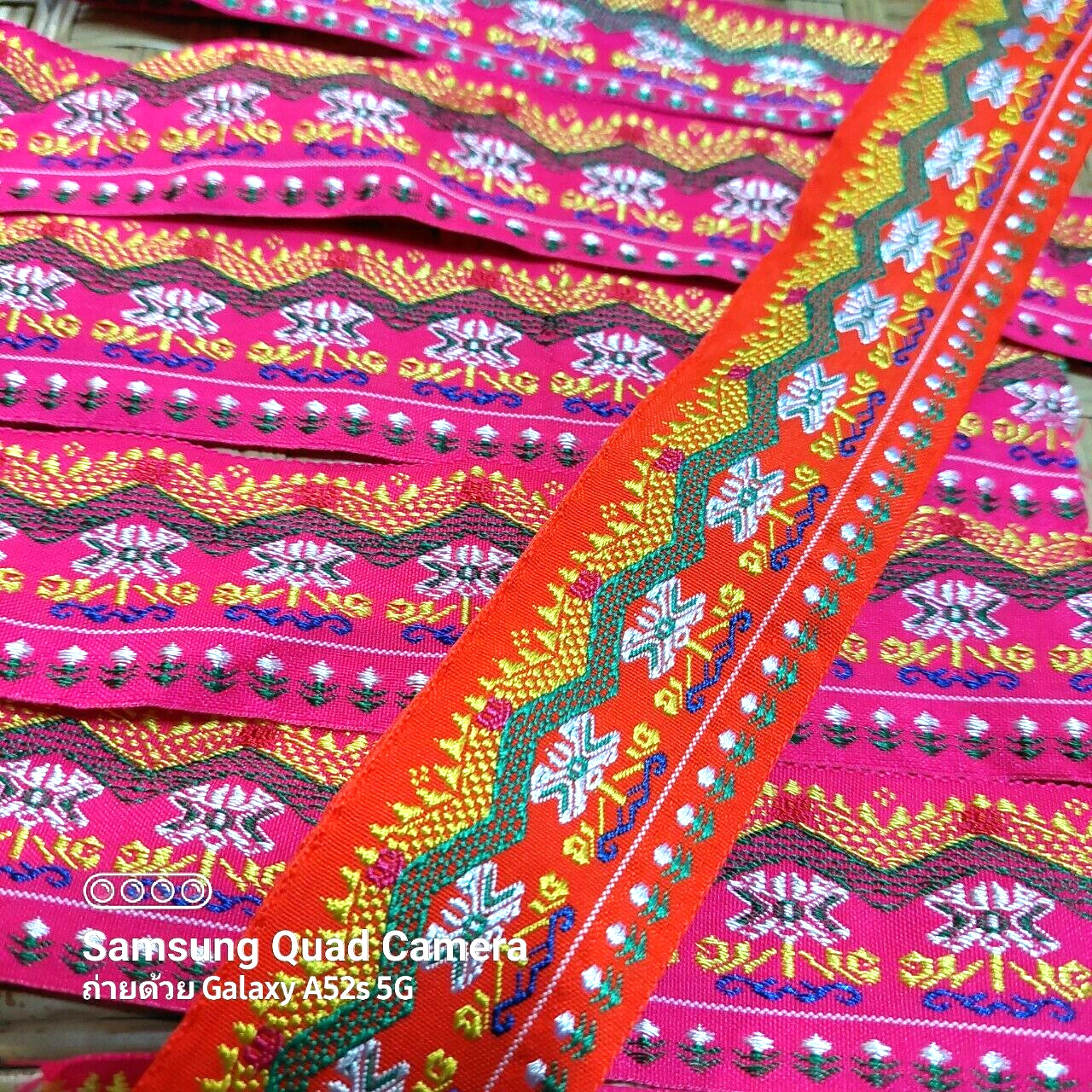6x Cloth Tape Embroidered Fabric Ribbon Decorating Shirt Bag Handicraft Tribal