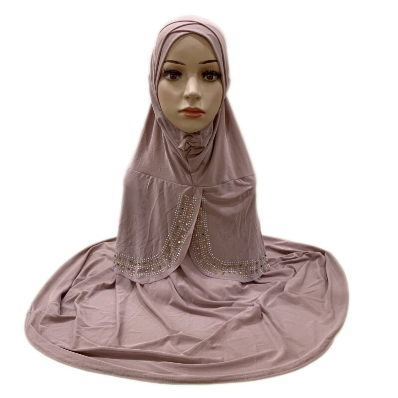 Muslim Women One Piece Headscarf Large Hijab Prayer Head Wrap Scarf Shawl Arab