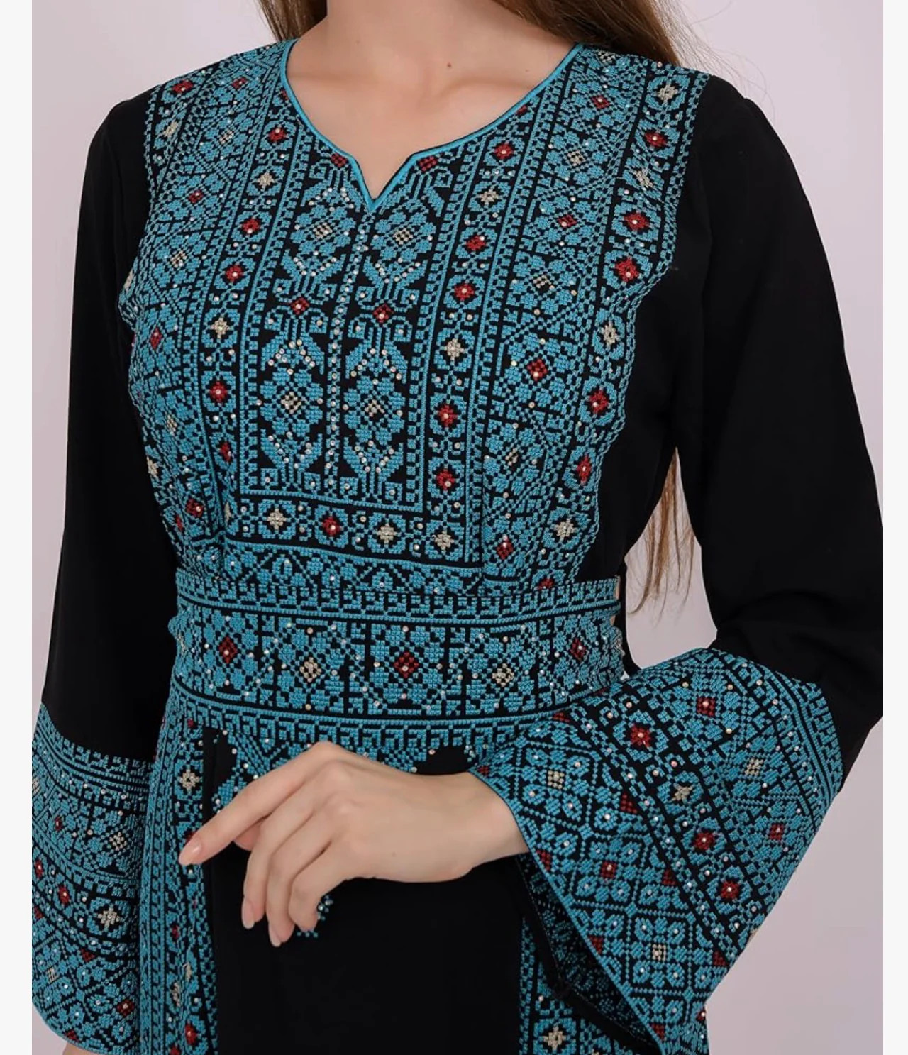 Tarif Thobe – Women’s Embroidered Dress, Perfect for Eid, Abaya, Ramadan