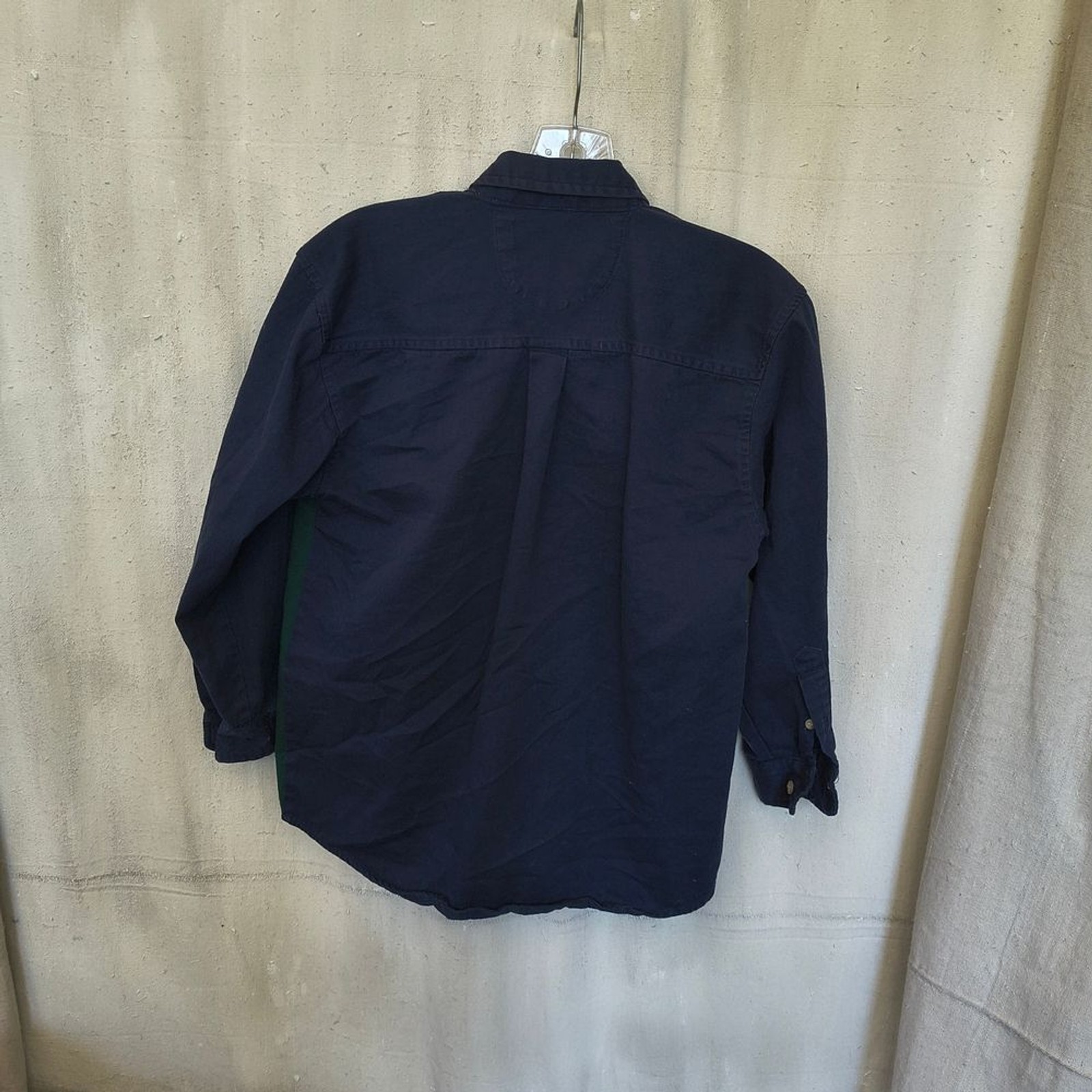 Color Blocked Youth Size Large Casual Button Down Long Sleeve Shirt