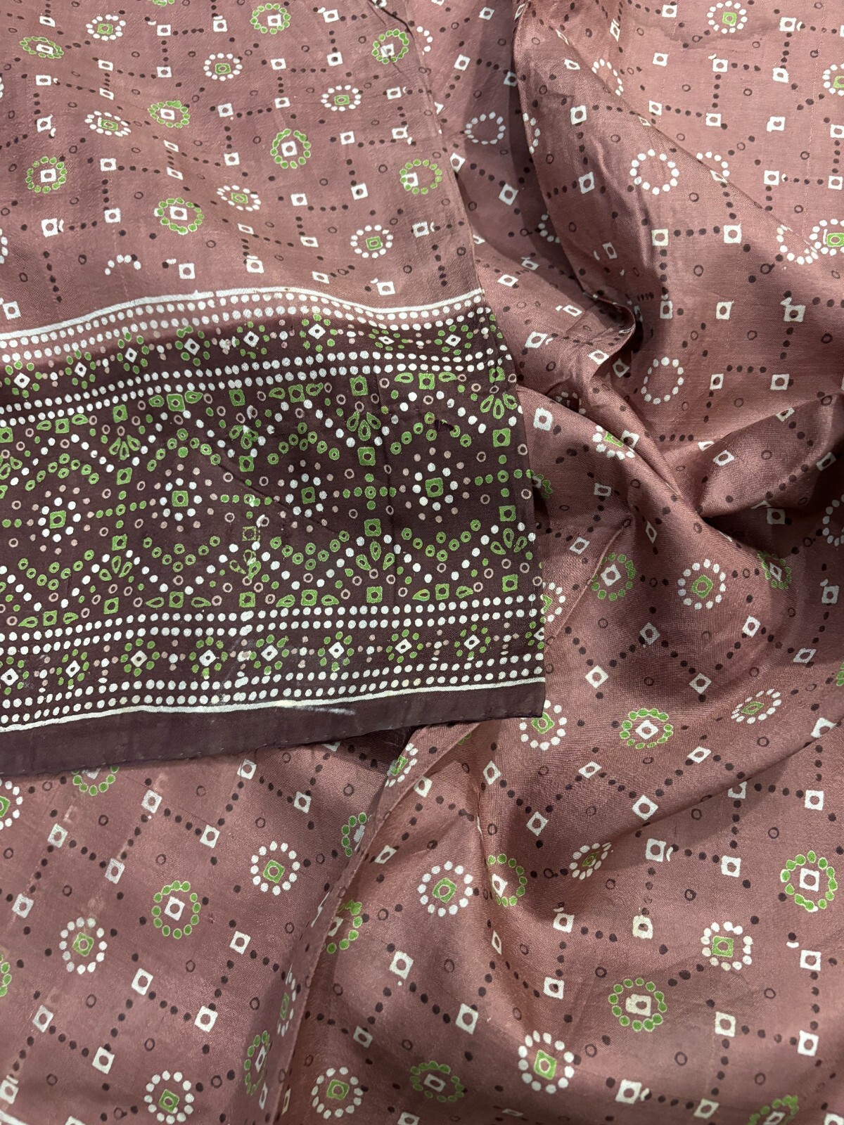 Craft Bazaar’s Vintage Silk Sari, Pure Silk Saree, Sewing Wrap, Soft Wrap SS1537