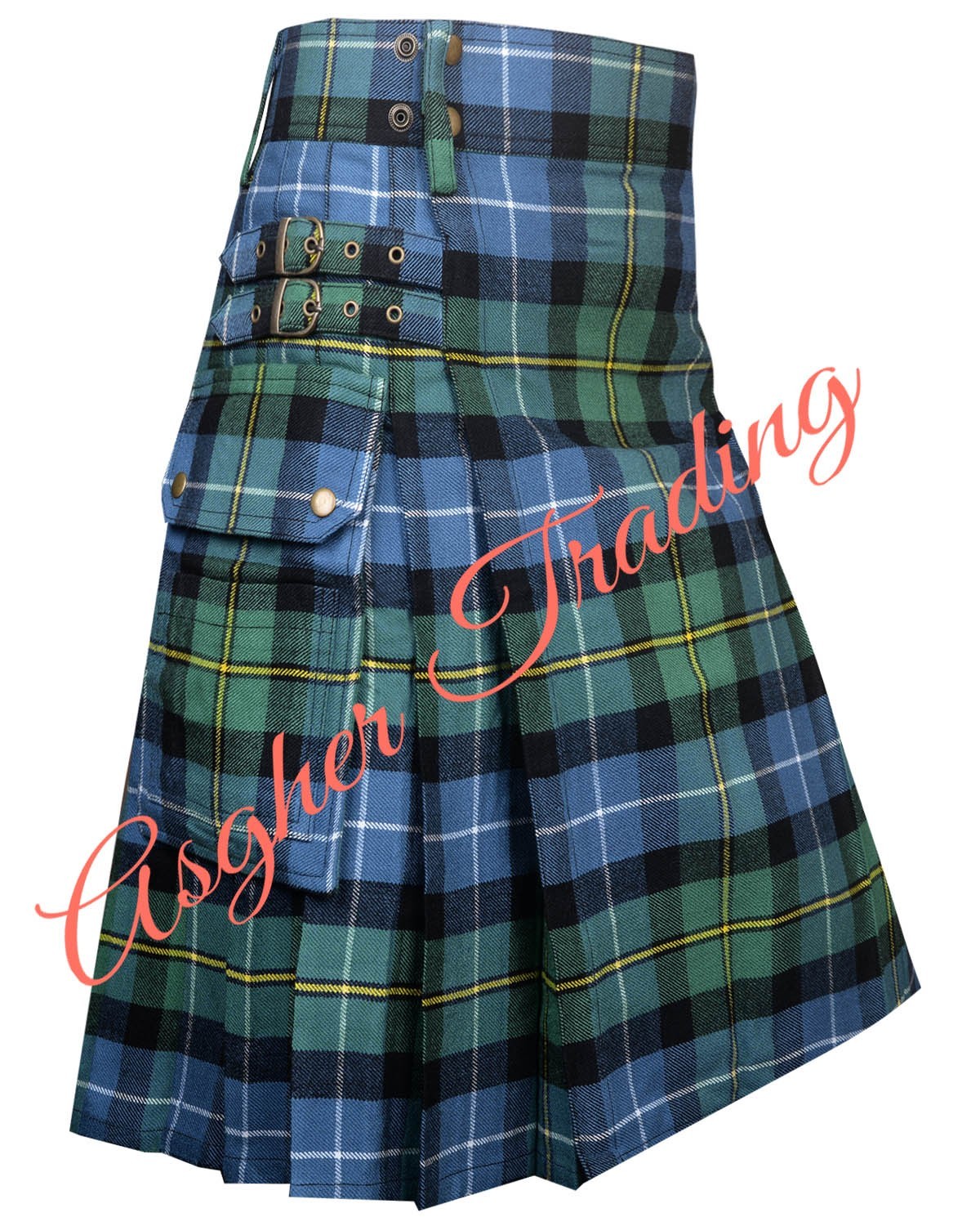 Clan MacNeil of Barra Ancient Tartan Utility Kilt , Highland kilts, Custom Size