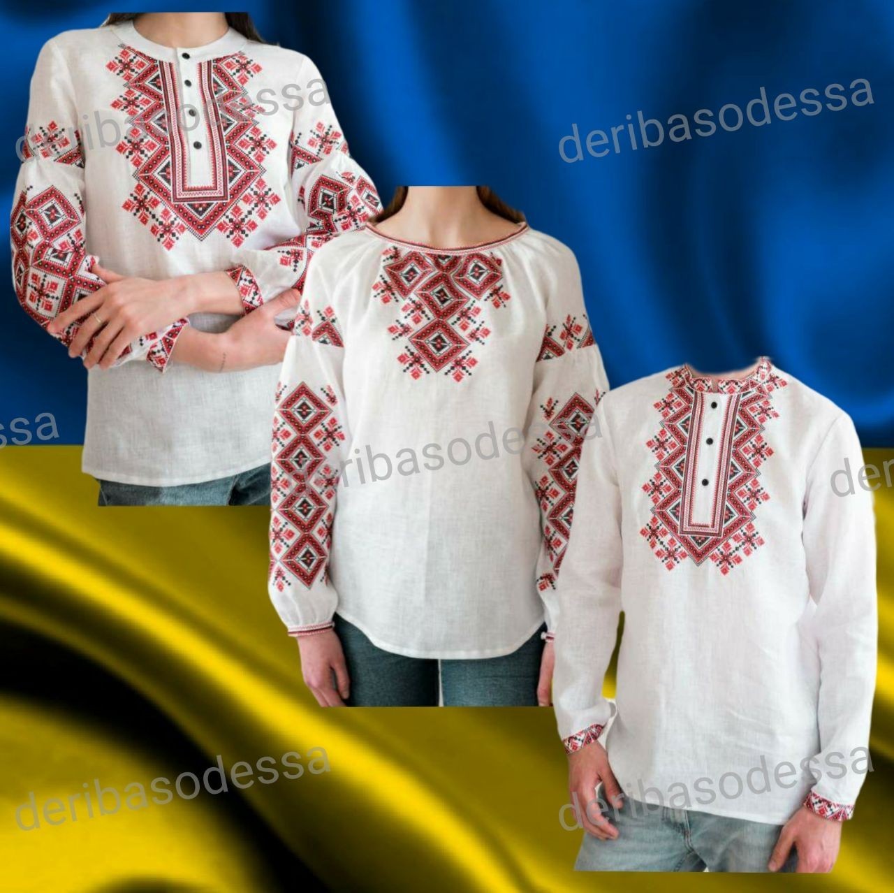 Traditional Ukrainian embroidered shirt, blouse Vyshyvanka S,M,L,XL,2XL,3XL,4XL