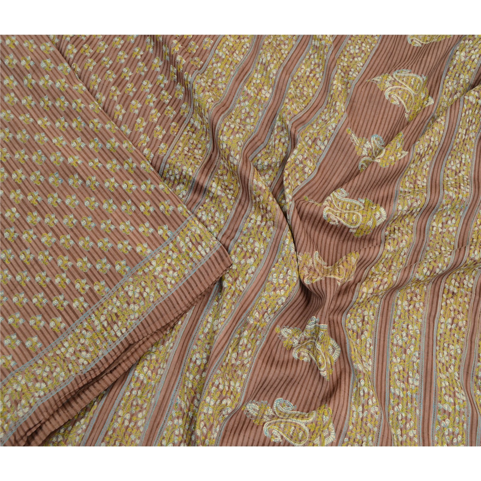 Sanskriti Vintage Sarees Quilting Felting Craft Fabrichandblock Pure Cotton Sari