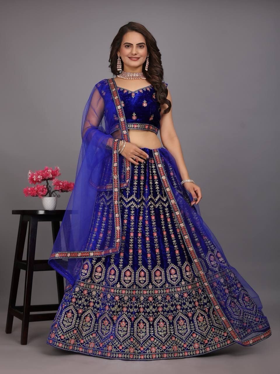 LEHENGA CHOLI INDIAN BOLLYWOOD WEDDING PARTY PAKISTANI WEAR READYMADE