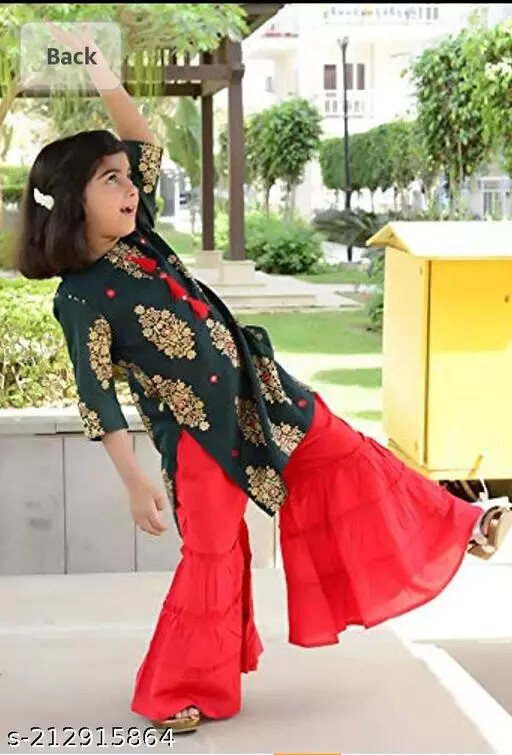 Indian New Traditional Party Wear Festival KIDS SARARA SET NEW KURTI SETS