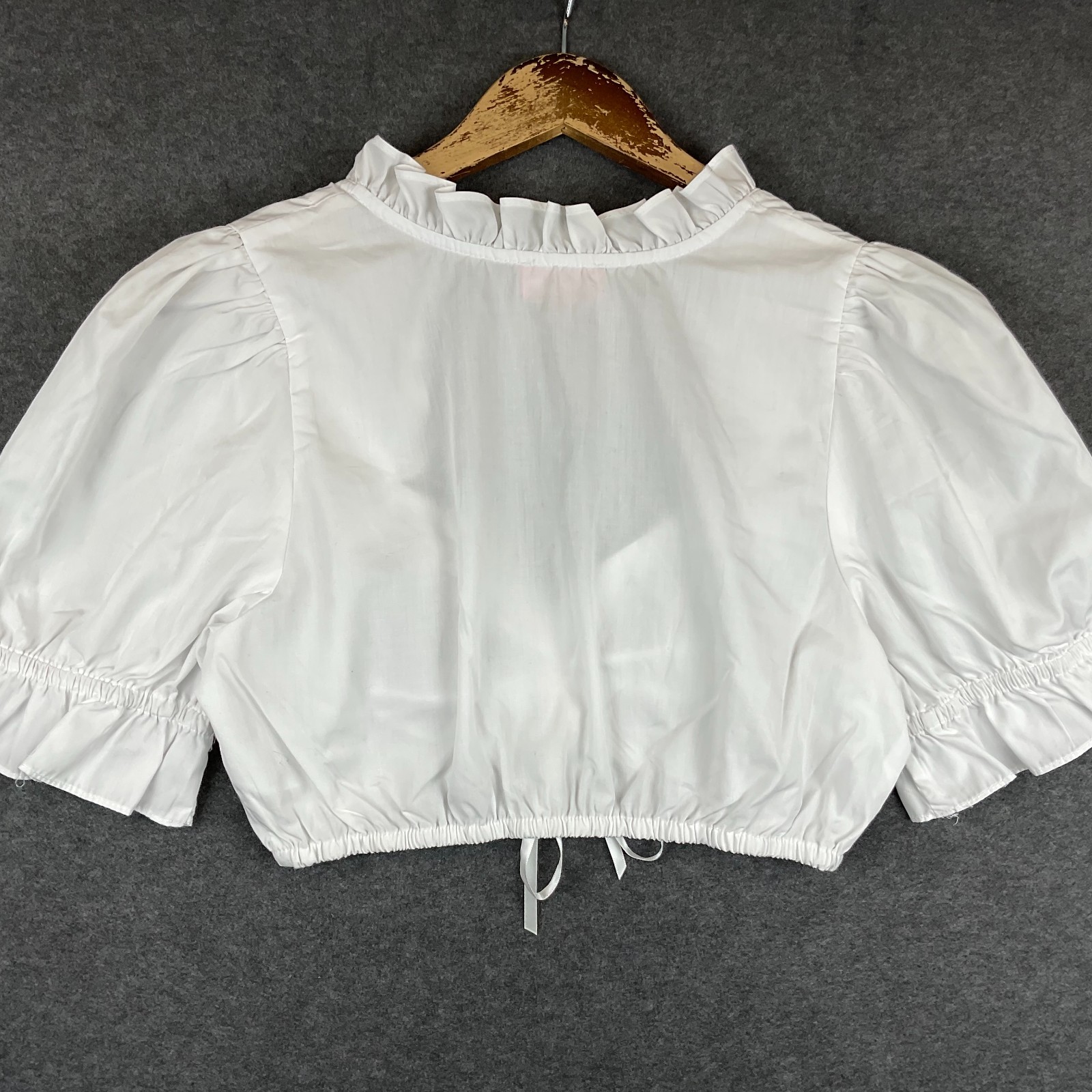 Dirndl Blouse Germany Bavarian Top Trachten Octoberfest Folk Festival Size 40 /M