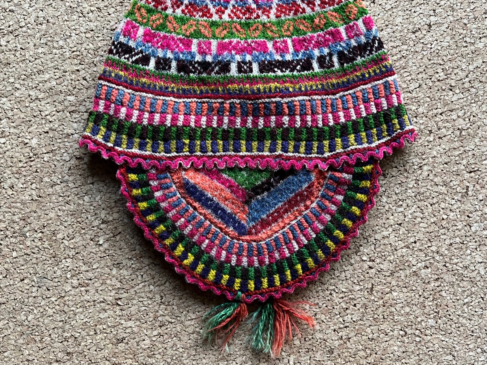 Vintage Hand Knit Peruvian Quechua Chullo Hat