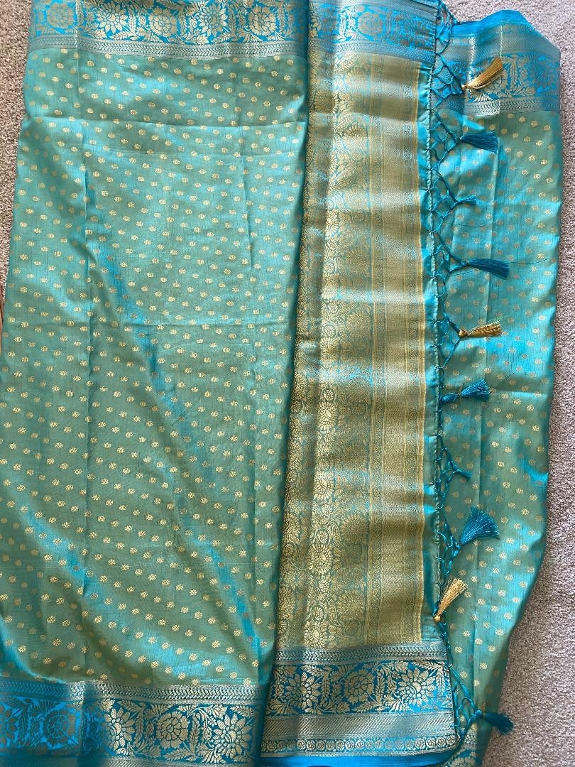 Beautiful NEW saree with stitched blouse