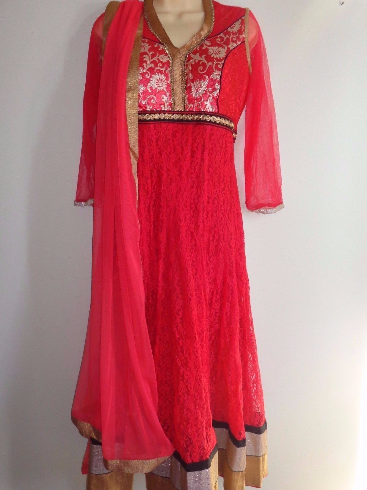 Ethnic Indian Salwar Kameez/Anarkali/Chudidar – Red