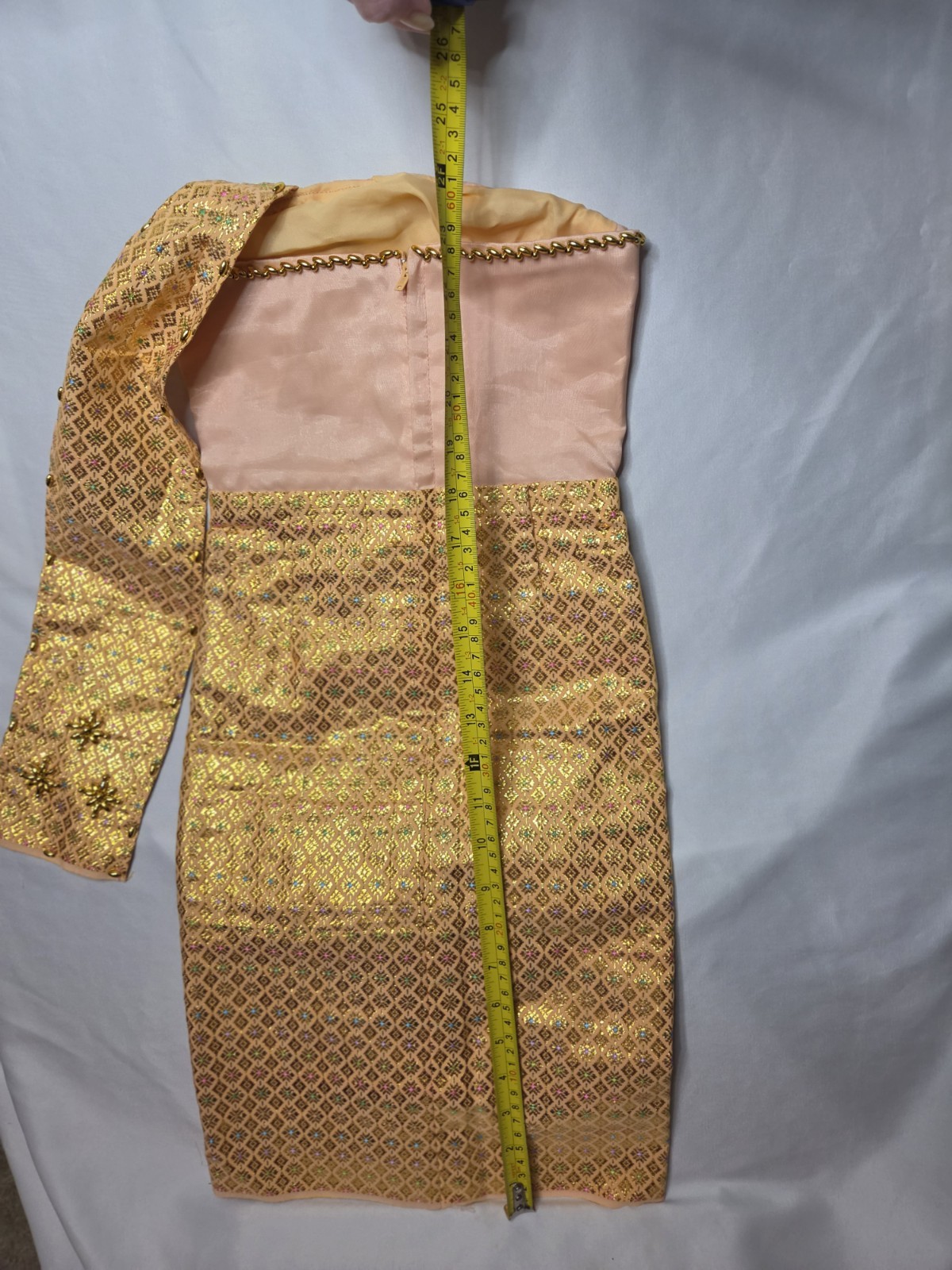 Handmade Thai Inspired Toddler/child Dress. L24″W10″