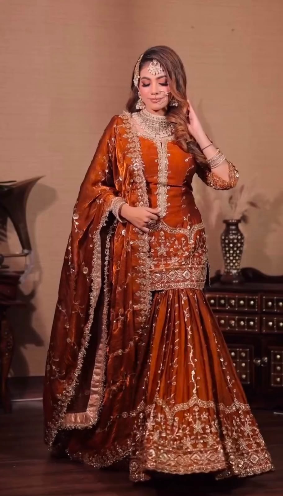SALWAR KAMEEZ PAKISTANI INDIAN WEDDING PARTY WEAR DRESS BOLLYWOOD SUIT SHARARA