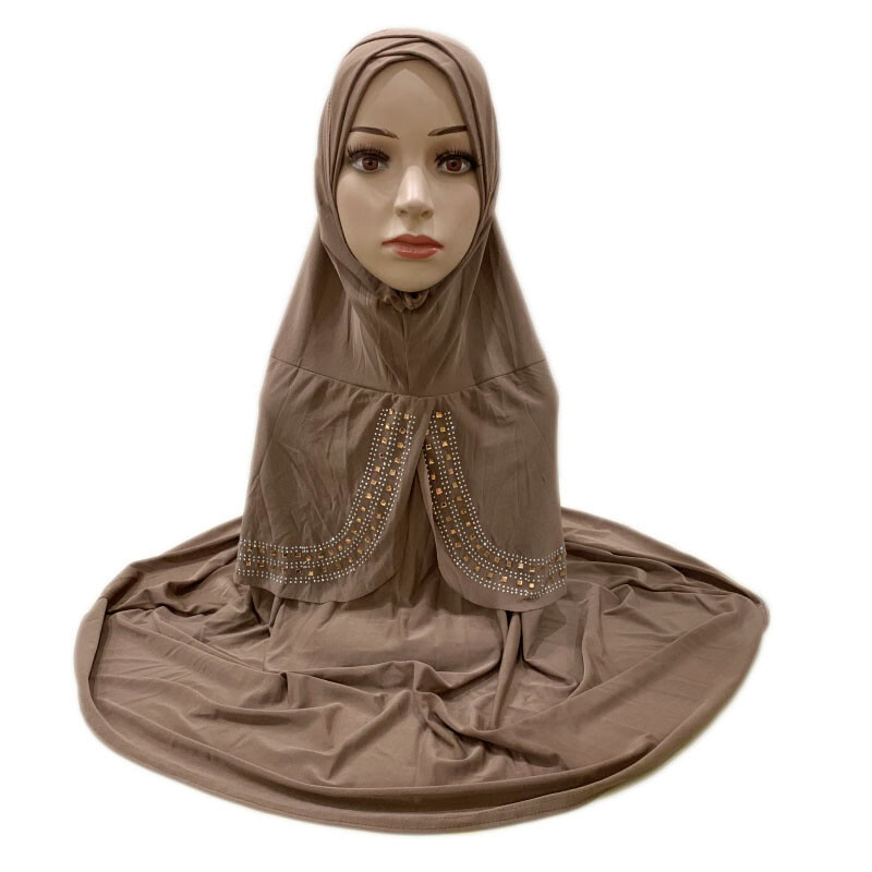 Muslim Women One Piece Headscarf Large Hijab Prayer Head Wrap Scarf Shawl Arab