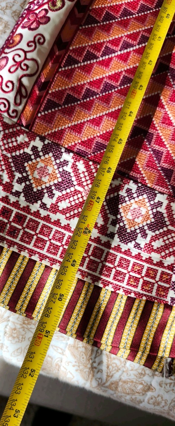 Palestinian Thobe Girl Age 10-12 51 In Length Embroidered Tatreez Made in Palest