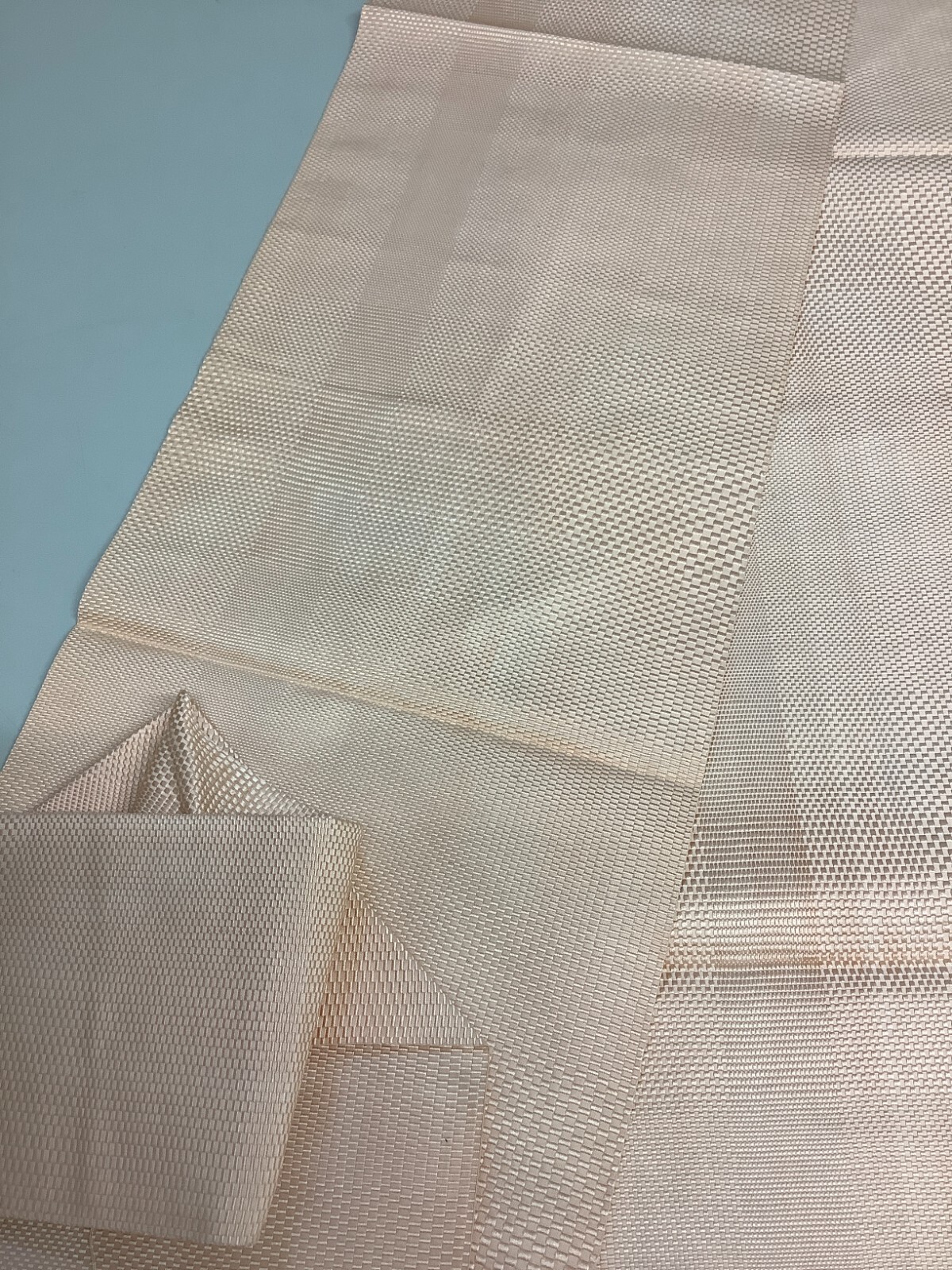 Japanese Vintage Kimono Nagoya Obi silk pink simple Tradition 138.5×11.8in