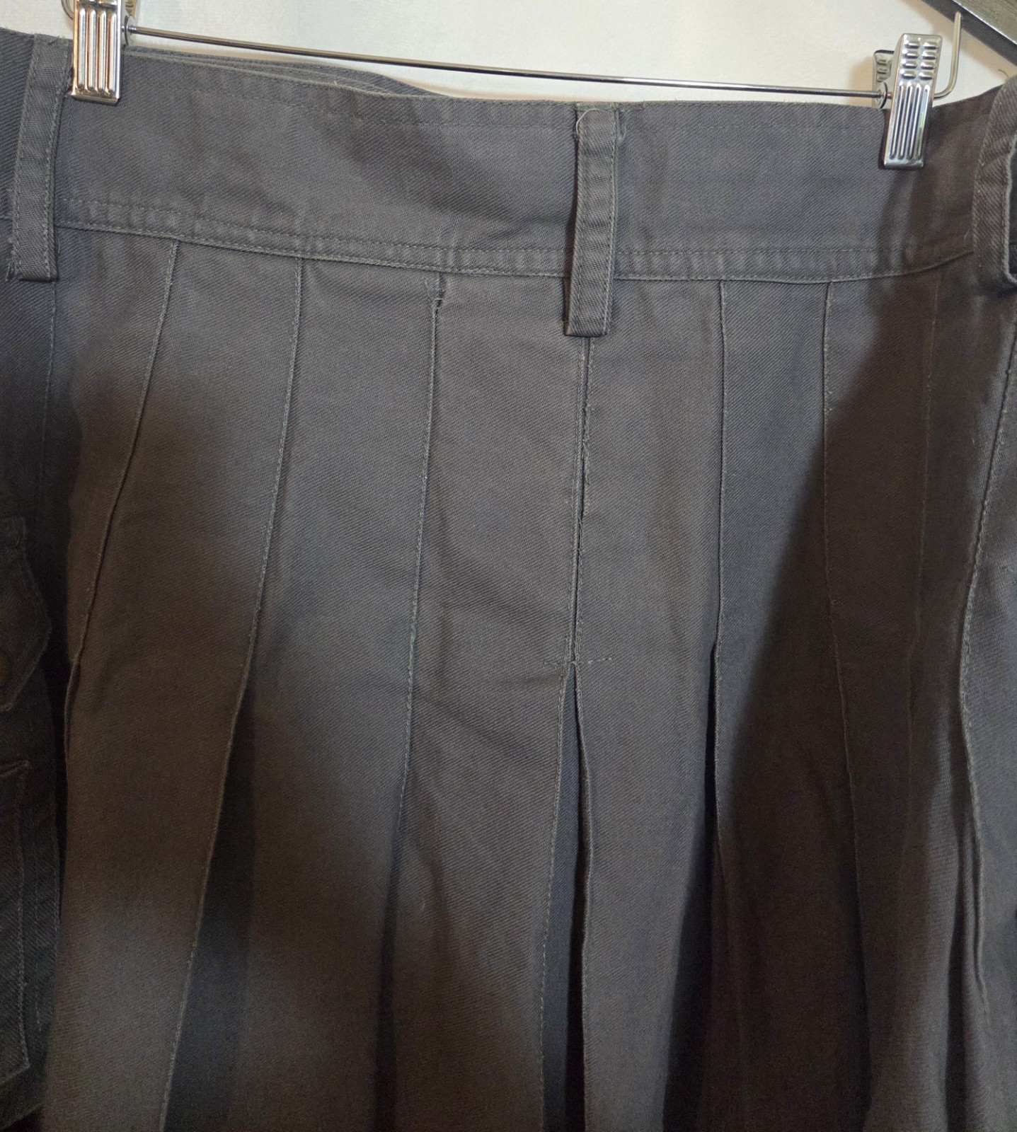Scottish Utilty Highland Kilt, Men’s, Gray, 100% Cotton, Size 48
