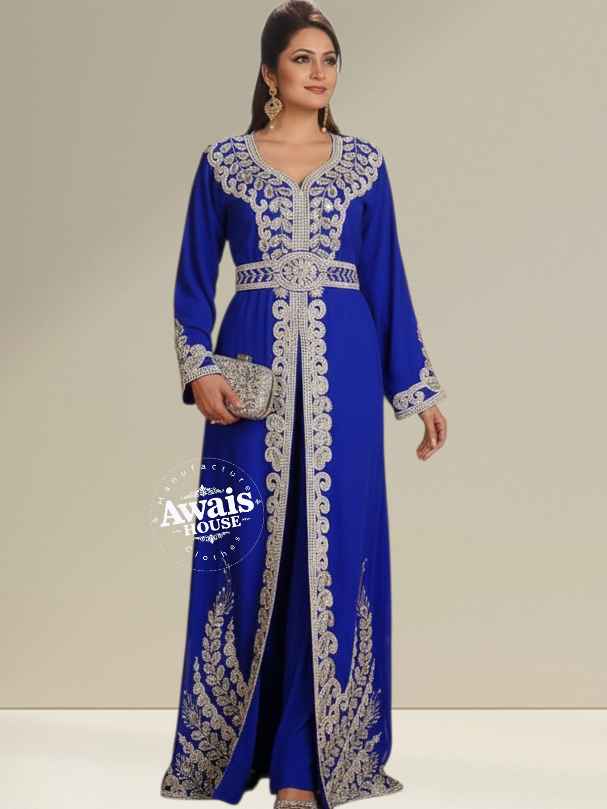 Dubai Kaftan Abaya Jalabiya Abaya Farasha lONG Embroidery islamic clothing