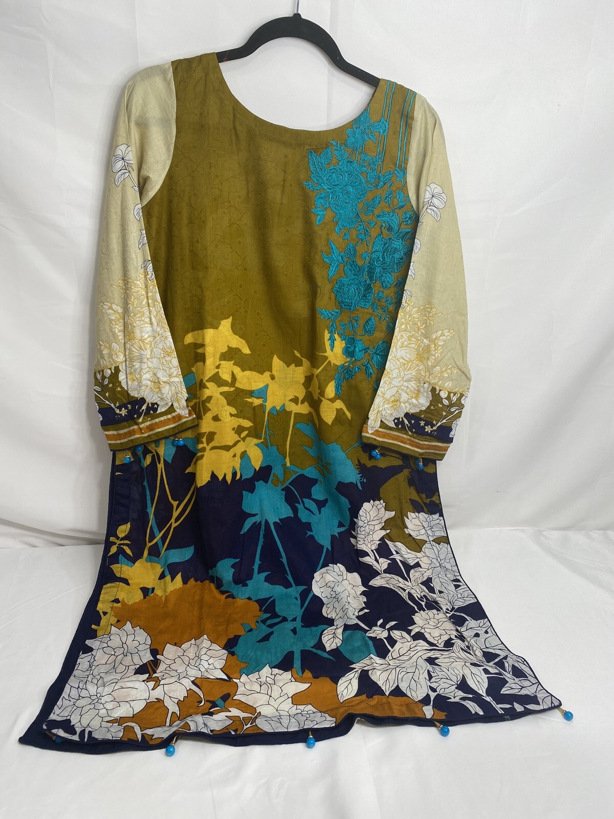 Printed Embroidery Cotton Net Jacquard Kameez Shalwar Lawn Dupatta Bust 40 Pakis