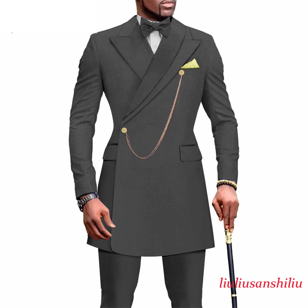 African Suit for Men Dashiki Coats and Ankara Pants 2 Piece Set Wedding Outfits