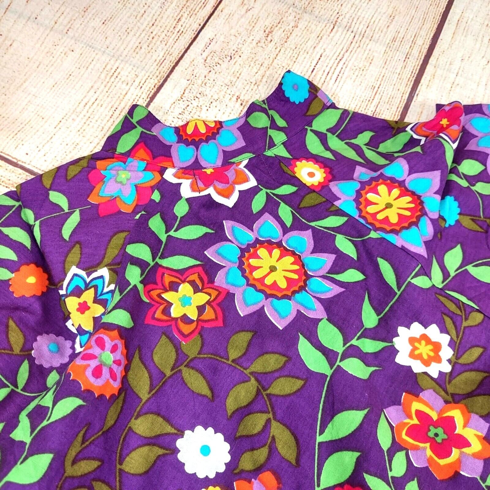 Gangotri Women Ethnic Wear Top Dress Indian Style Tunic Kurta Top Floral Print M