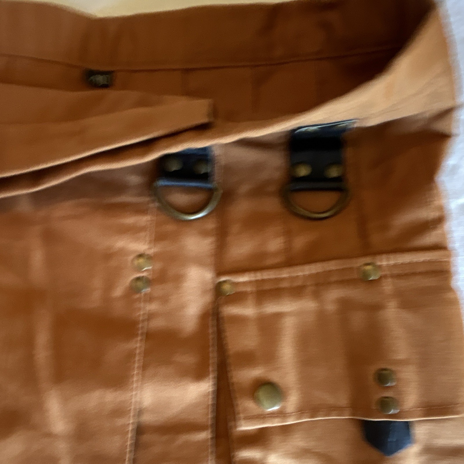 Brown Cotton Utility Kilt w/ Cargo Pockets & Buckle Straps Custom Size Men’s 40