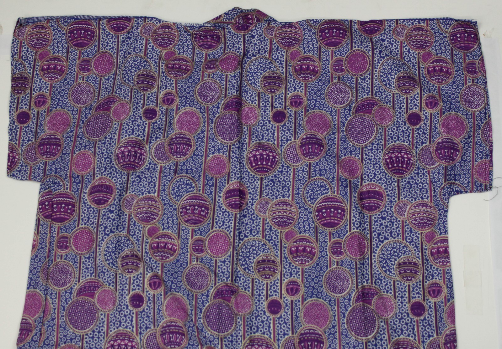 Blue Purple Ball Pattern Traditional Pakistan? India? Women’s Tunic Dress