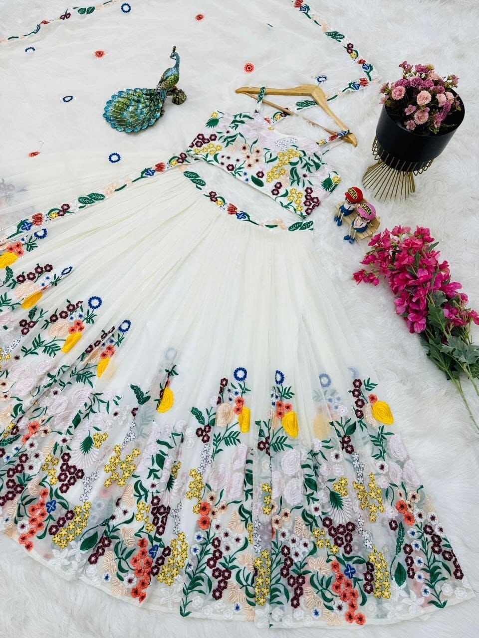 LEHENGA CHOLI INDIAN BOLLYWOOD WEDDING PARTY PAKISTANI WEAR READYMADE