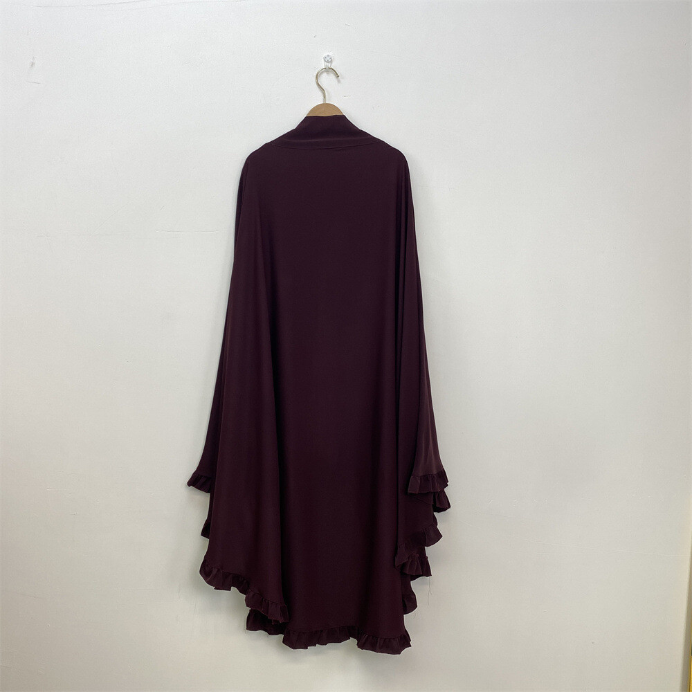 Muslim Women Hijab Large Overhead Headscarf One Piece Ramadan Prayer Niqab Burka