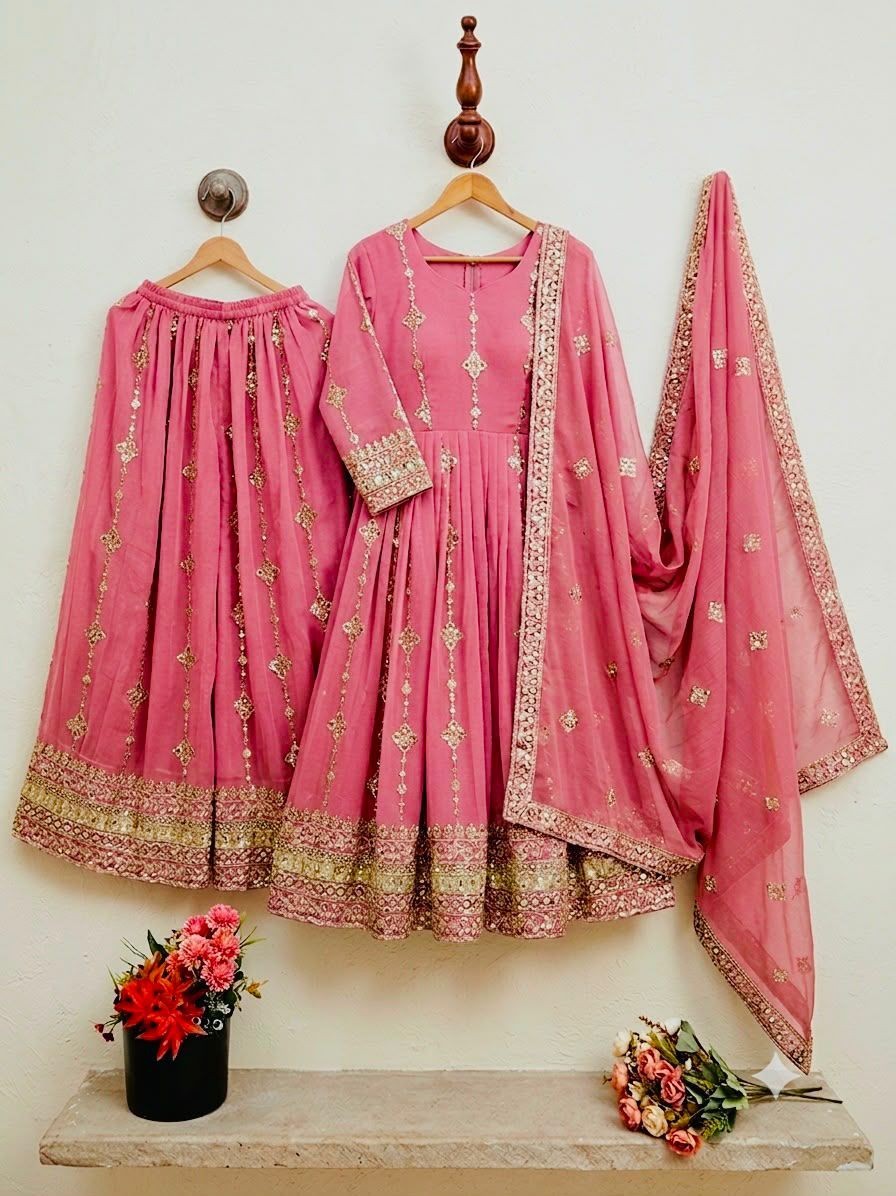 SALWAR KAMEEZ PAKISTANI INDIAN WEDDING PARTY WEAR DRESS BOLLYWOOD SUIT SHARARA