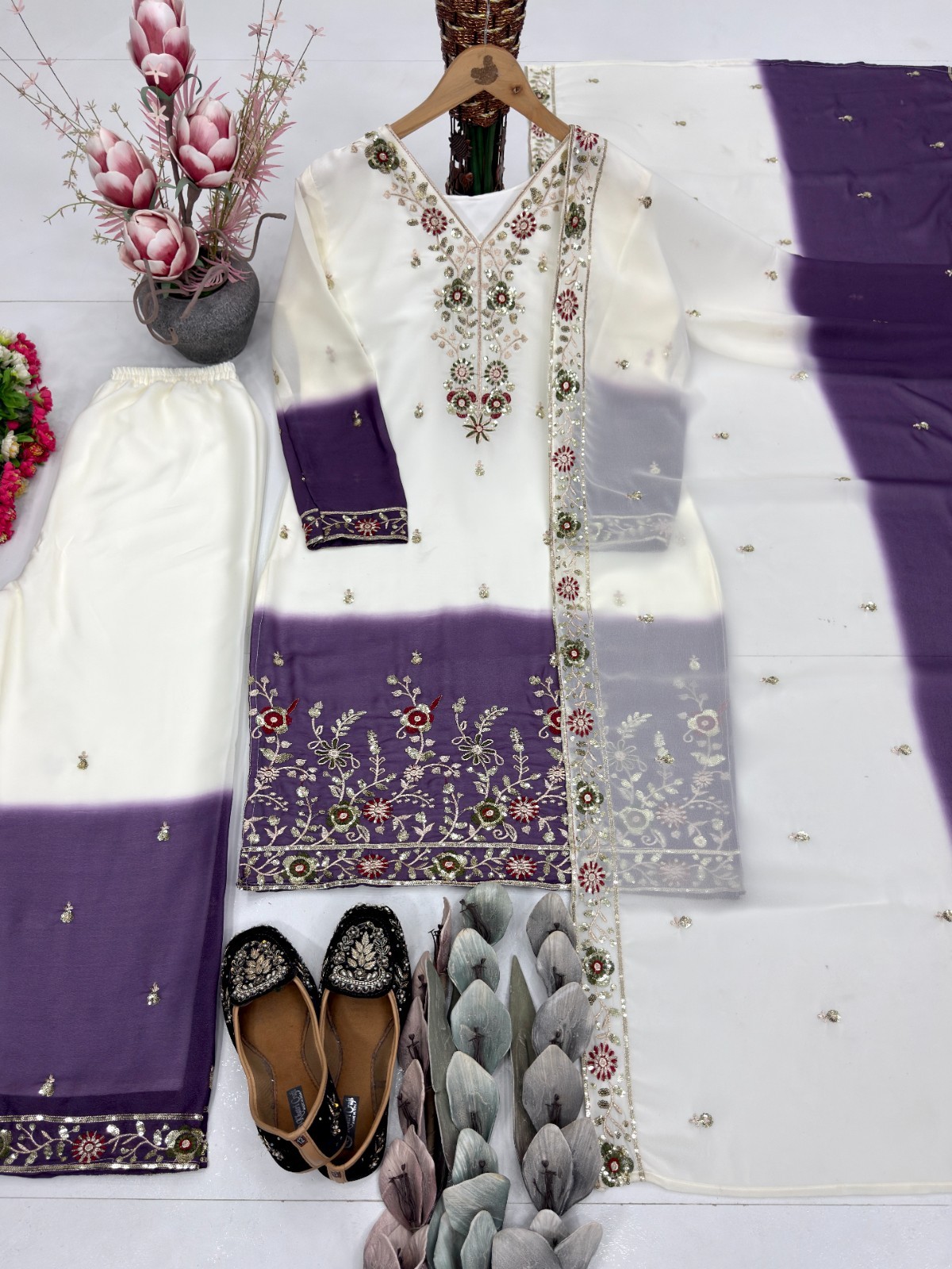 Salwar Kameez Indian Pakistani Wedding Party Wear Dress Bollywood Sharara Suit